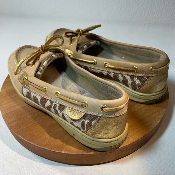 Sperry - Angelfish gold leopard Boat Shoes 9 - Picture 3 of 7
